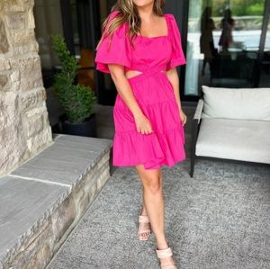 Pink Cut-Out Dress